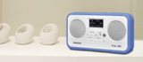 afbeelding van de Sangean DPR77 blauw tafelradio