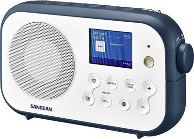 Sangean DPR-42BT wit/blauw DAB+ radio